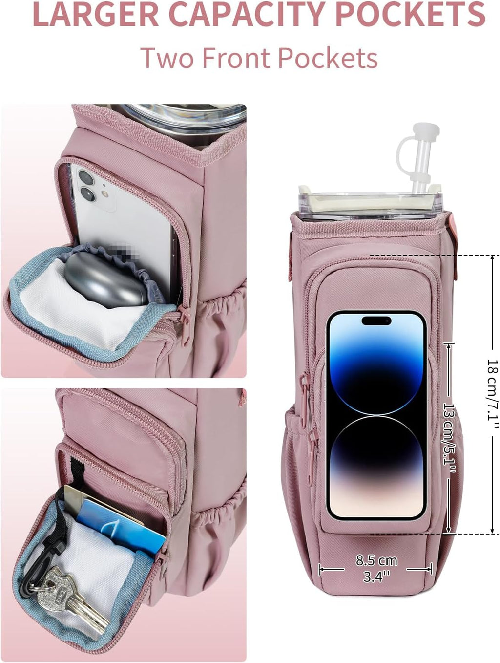 Water Bottle Carrier Bag for 40oz Tumbler