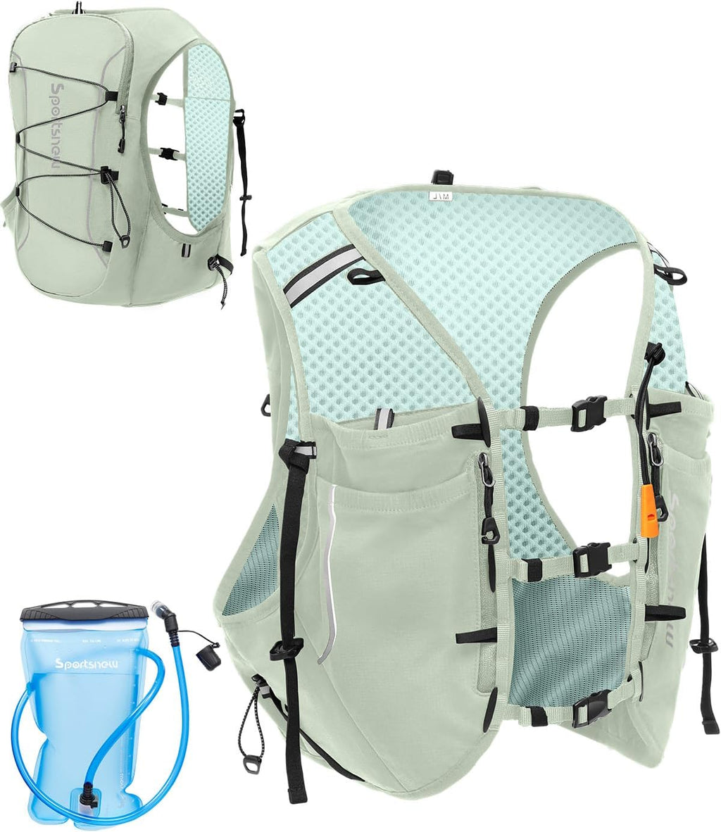 Running Phone Holder Vest with Water Bottle Pocket - Reflective Hydration Vest